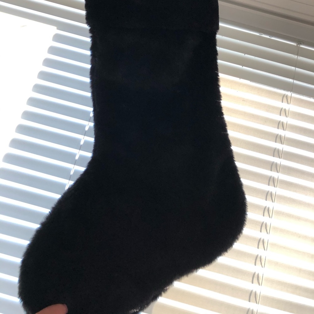 COPY - Victoria’s Secret Christmas Stocking! Bling rhinestones, black faux fur … - Picture 4 of 11
